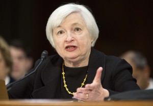 U.S. Federal Reserve Vice Chair Yellen testifies on her nomination to be the next chairman of the Fed during a Senate Banking Committee confirmation hearing in Washington
